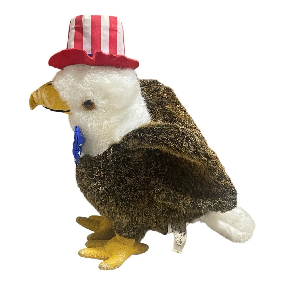 Vintage Ganz Bald Eagle Plush 1990 Heritage Collection Patriotic Americana READ